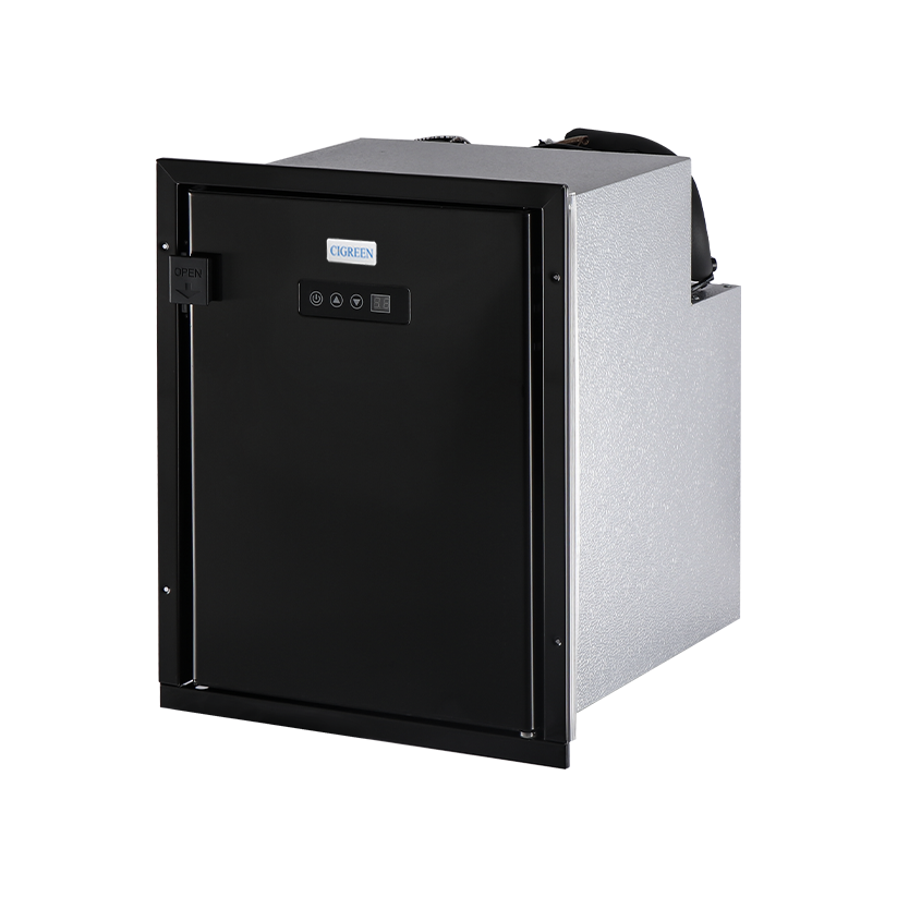 49QT (47L) Upright Built-in Refrigerator 12V Stainless steel with frame