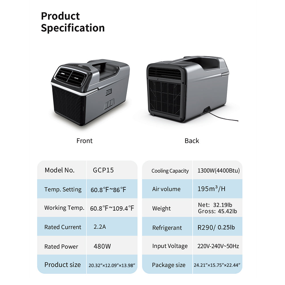 Pre-sale Discount 4400 BTU Portable 220V Tent Air Conditioner